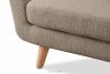 TAGIO Graubeige skandinavischer Sessel Bouclé graubeige - Foto 7