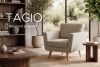 TAGIO Graubeige skandinavischer Sessel Bouclé graubeige - Foto 15