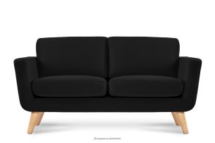 TAGIO, https://konsimo.de/kollektion/tagio/ Schwarzes skandinavisches 2-Sitzer-Sofa schwarz - Foto