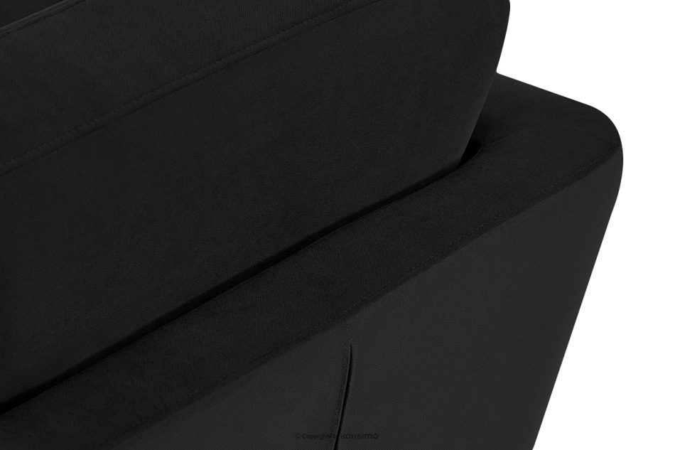 TAGIO Schwarzes skandinavisches 2-Sitzer-Sofa schwarz - Foto 4