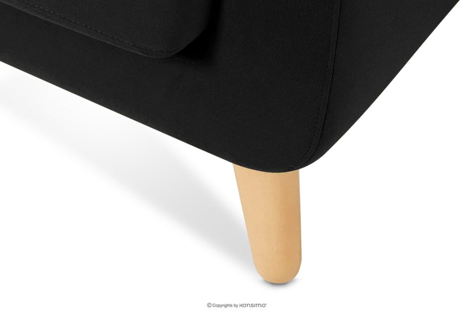 TAGIO Schwarzes skandinavisches 2-Sitzer-Sofa schwarz - Foto 8