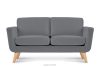 Graues skandinavisches 2-Sitzer-Sofa