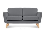 Graues skandinavisches 2-Sitzer-Sofa