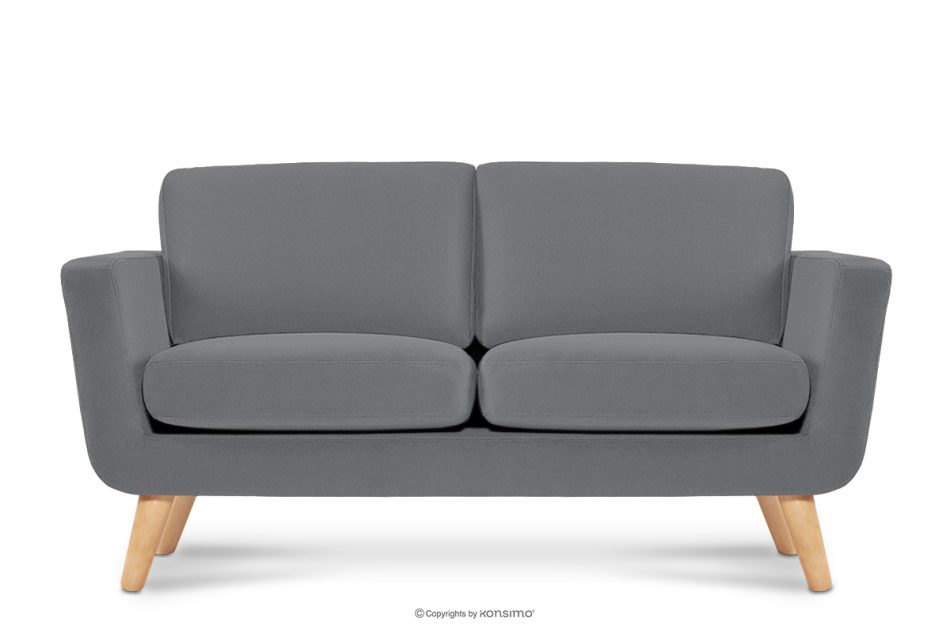 TAGIO Graues skandinavisches 2-Sitzer-Sofa grau - Foto 0