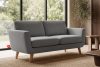 TAGIO Graues skandinavisches 2-Sitzer-Sofa grau - Foto 2