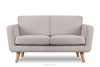 Hellgrau skandinavisches 2-Sitzer-Sofa Bouclé