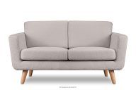 Hellgrau skandinavisches 2-Sitzer-Sofa Bouclé