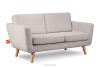 TAGIO Hellgrau skandinavisches 2-Sitzer-Sofa Bouclé hellgrau - Foto 3