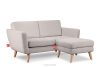 TAGIO Hellgrau skandinavisches 2-Sitzer-Sofa Bouclé hellgrau - Foto 6