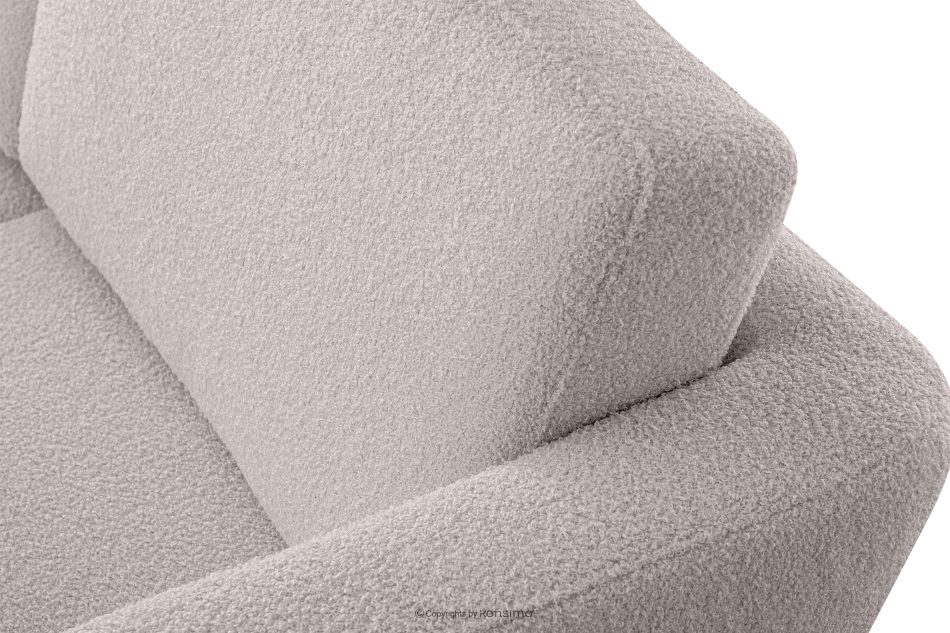 TAGIO Hellgrau skandinavisches 2-Sitzer-Sofa Bouclé hellgrau - Foto 6