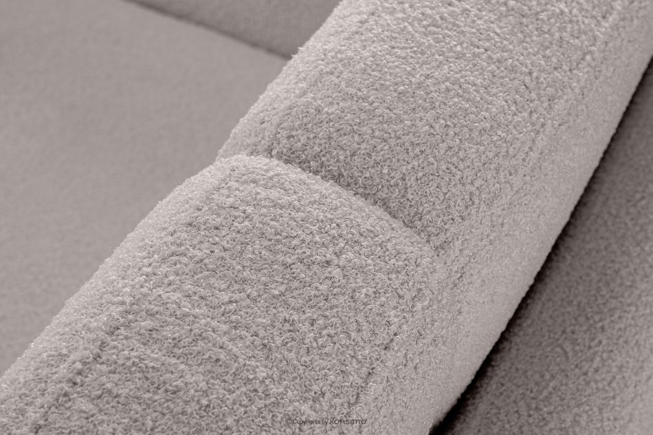 TAGIO Hellgrau skandinavisches 2-Sitzer-Sofa Bouclé hellgrau - Foto 8