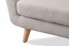 TAGIO Hellgrau skandinavisches 2-Sitzer-Sofa Bouclé hellgrau - Foto 10