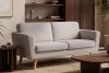 TAGIO Hellgrau skandinavisches 2-Sitzer-Sofa Bouclé hellgrau - Foto 2
