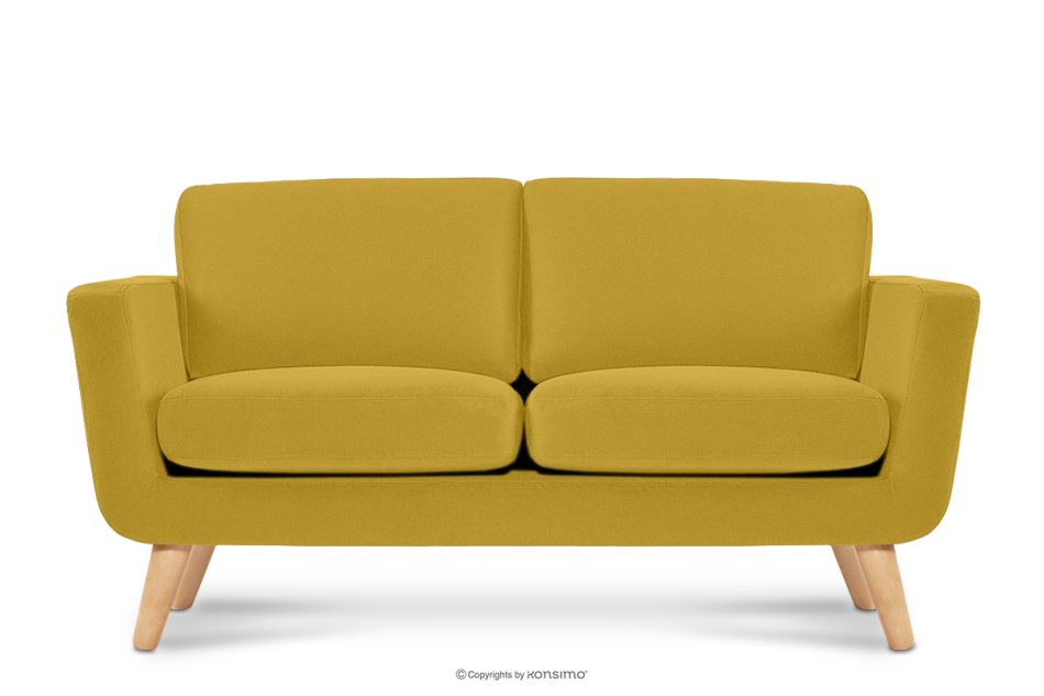 TAGIO Gelbes skandinavisches 2-Sitzer-Sofa gelb - Foto 0