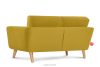 TAGIO Gelbes skandinavisches 2-Sitzer-Sofa gelb - Foto 4