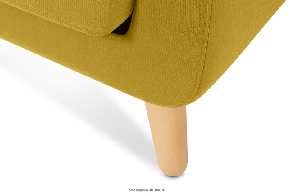 TAGIO Gelbes skandinavisches 2-Sitzer-Sofa gelb - Foto 8