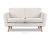 Weißes skandinavisches 2-Sitzer-Sofa Bouclé