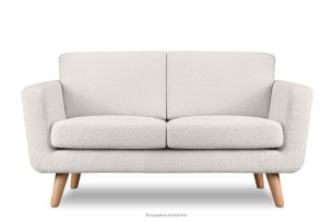 TAGIO, https://konsimo.de/kollektion/tagio/ Weißes skandinavisches 2-Sitzer-Sofa Bouclé weiß - Foto