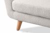 TAGIO Weißes skandinavisches 2-Sitzer-Sofa Bouclé weiß - Foto 10