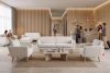 TAGIO Weißes skandinavisches 2-Sitzer-Sofa Bouclé weiß - Foto 14