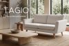 TAGIO Weißes skandinavisches 2-Sitzer-Sofa Bouclé weiß - Foto 15