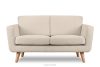 Cremefarbenes skandinavisches 2-Sitzer-Sofa Bouclé