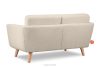 TAGIO Cremefarbenes skandinavisches 2-Sitzer-Sofa Bouclé creme - Foto 5