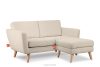 TAGIO Cremefarbenes skandinavisches 2-Sitzer-Sofa Bouclé creme - Foto 6