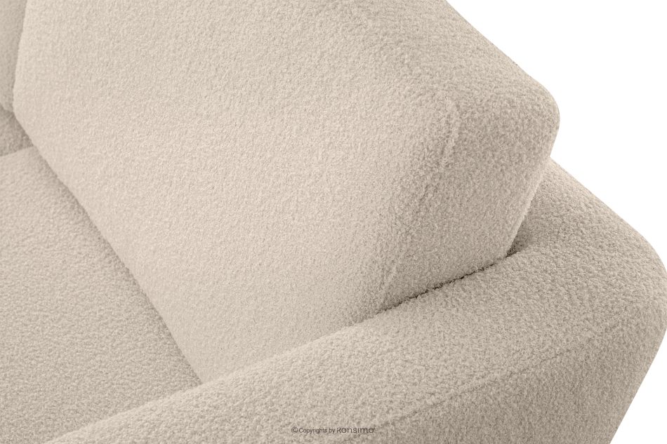 TAGIO Cremefarbenes skandinavisches 2-Sitzer-Sofa Bouclé creme - Foto 6