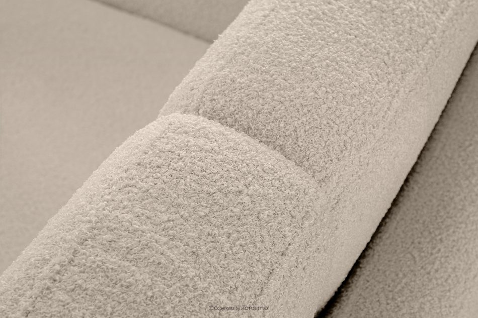 TAGIO Cremefarbenes skandinavisches 2-Sitzer-Sofa Bouclé creme - Foto 8
