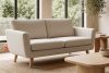 TAGIO Cremefarbenes skandinavisches 2-Sitzer-Sofa Bouclé creme - Foto 2
