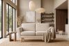 TAGIO Cremefarbenes skandinavisches 2-Sitzer-Sofa Bouclé creme - Foto 13