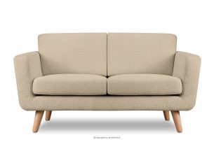 TAGIO, https://konsimo.de/kollektion/tagio/ Beiges skandinavisches 2-Sitzer-Sofa Bouclé beige - Foto
