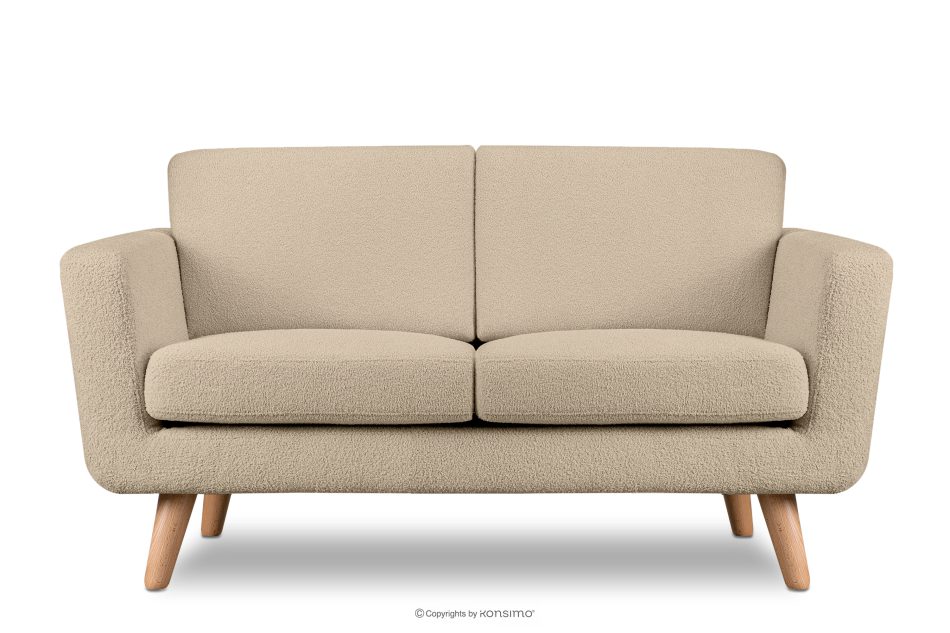 TAGIO Beiges skandinavisches 2-Sitzer-Sofa Bouclé beige - Foto 0