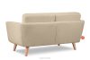 TAGIO Beiges skandinavisches 2-Sitzer-Sofa Bouclé beige - Foto 5