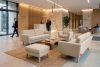 TAGIO Beiges skandinavisches 2-Sitzer-Sofa Bouclé beige - Foto 14