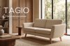 TAGIO Beiges skandinavisches 2-Sitzer-Sofa Bouclé beige - Foto 15