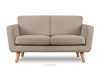 Graubeige skandinavisches 2-Sitzer-Sofa Bouclé
