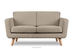 TAGIO, https://konsimo.de/kollektion/tagio/ Graubeige skandinavisches 2-Sitzer-Sofa Bouclé graubeige - Foto