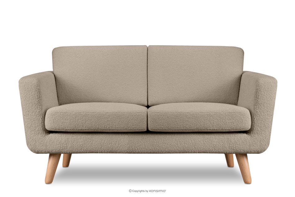 TAGIO Graubeige skandinavisches 2-Sitzer-Sofa Bouclé graubeige - Foto 0