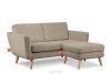 TAGIO Graubeige skandinavisches 2-Sitzer-Sofa Bouclé graubeige - Foto 6