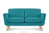 Türkises skandinavisches 2-Sitzer-Sofa