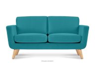 Türkises skandinavisches 2-Sitzer-Sofa