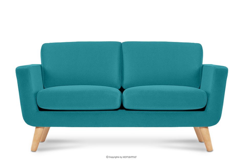 TAGIO Türkises skandinavisches 2-Sitzer-Sofa türkis - Foto 0