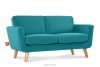 TAGIO Türkises skandinavisches 2-Sitzer-Sofa türkis - Foto 3