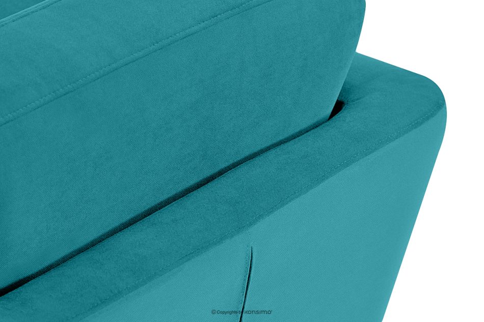 TAGIO Türkises skandinavisches 2-Sitzer-Sofa türkis - Foto 4