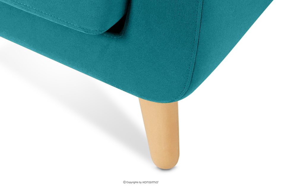 TAGIO Türkises skandinavisches 2-Sitzer-Sofa türkis - Foto 8