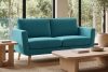 TAGIO Türkises skandinavisches 2-Sitzer-Sofa türkis - Foto 2