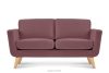 Rosa skandinavisches 2-Sitzer-Sofa