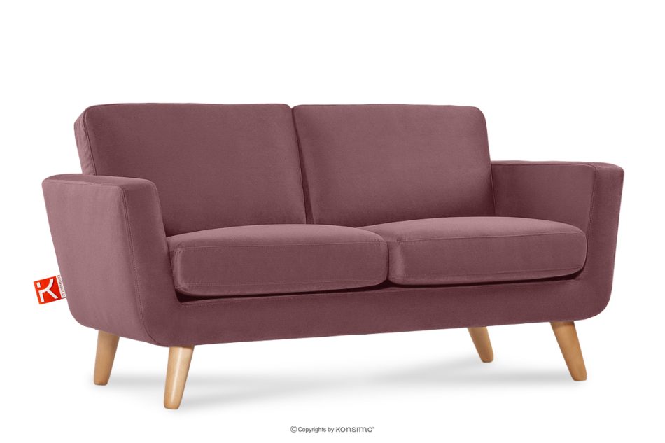 TAGIO Rosa skandinavisches 2-Sitzer-Sofa koralle - Foto 2